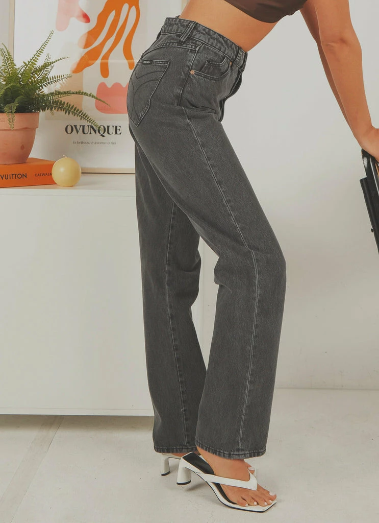 Rolla's Rolla's - Classic Straight Jean - Vintage Black - Image 4