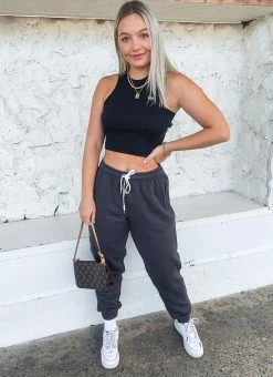 Nude Lucy - Carter Classic Trackpant - Coal