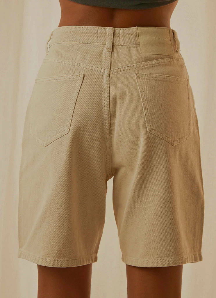 Nude Lucy - Rai Denim Short - Bone - Image 6