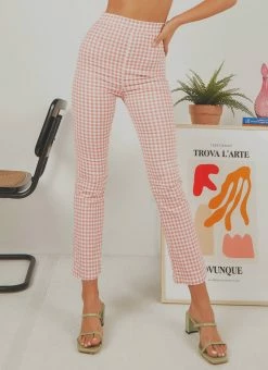 Peppermayo Exclusive - Palmero Pants - Pink Gingham