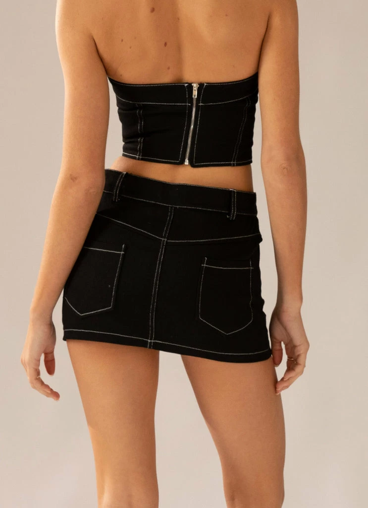 Peppermayo Exclusive - You Know The Drill Mini Skirt - Pitch - Image 5