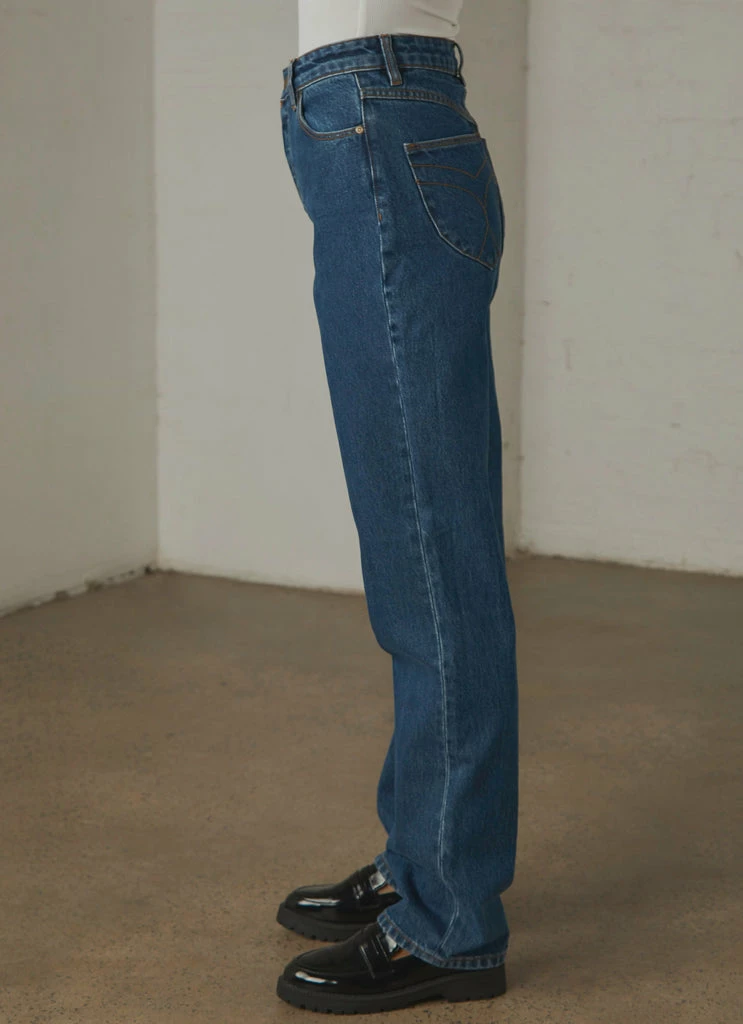 Rolla's Rolla's - Classic Straight Jean - Beverly Blue Organic - Image 4