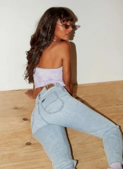 Lee - High Moms Jean - Real Blue