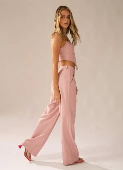 Peppermayo Exclusive - Magdalena Suit Pants - Lovers Pink