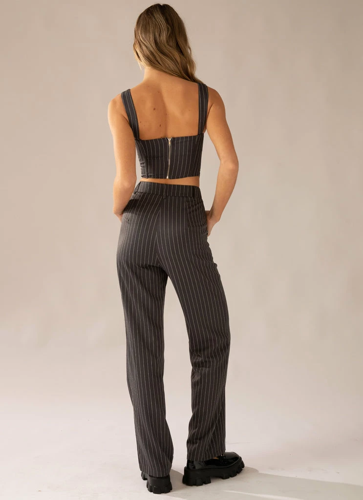 Peppermayo Exclusive - Mia Suit Pants - Charcoal - Image 6