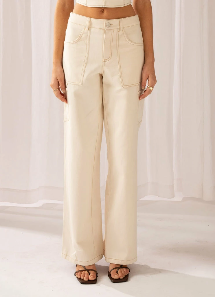 Peppermayo Exclusive - Working Overtime Utility Cargo Pants - Mineral - Image 4