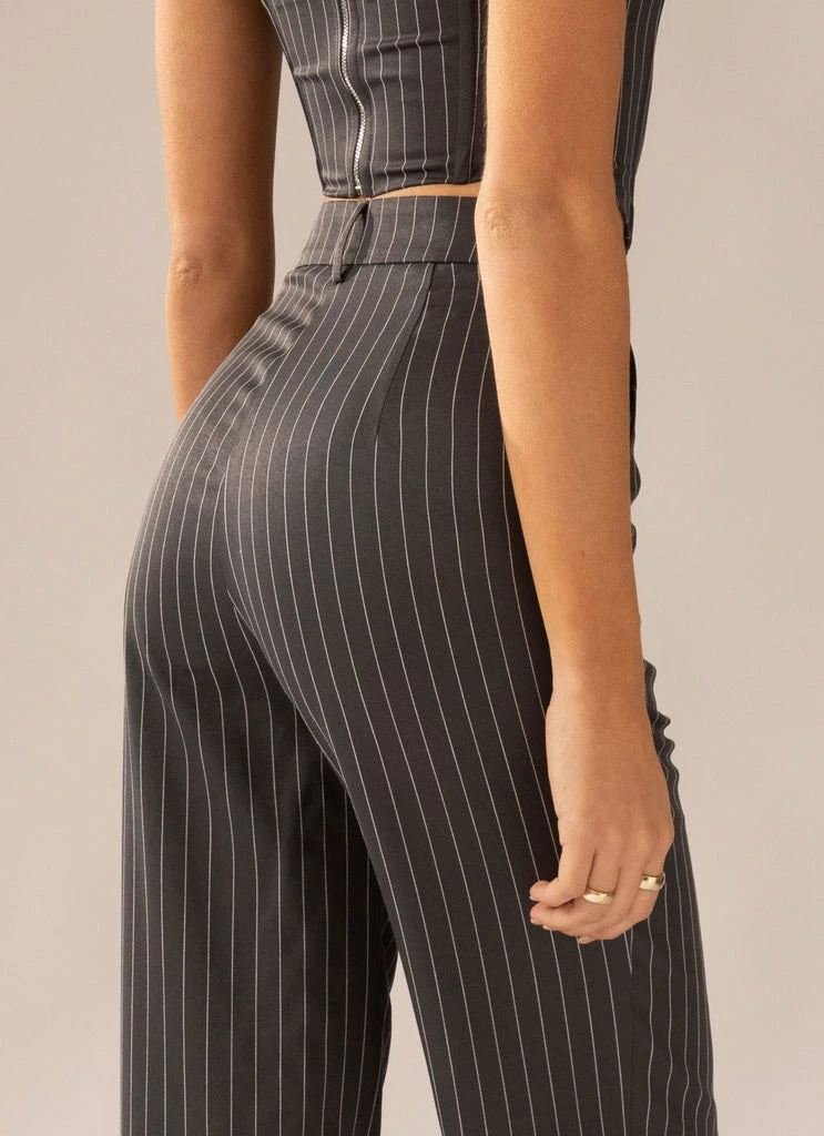 Peppermayo Exclusive - Mia Suit Pants - Charcoal - Image 3