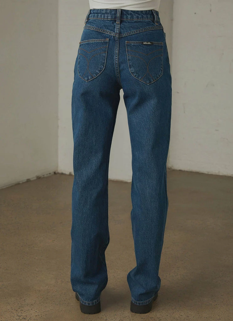 Rolla's Rolla's - Classic Straight Jean - Beverly Blue Organic - Image 5