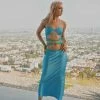 Riley Hubatka X Peppermayo - Mondello Maxi Skirt - Azure