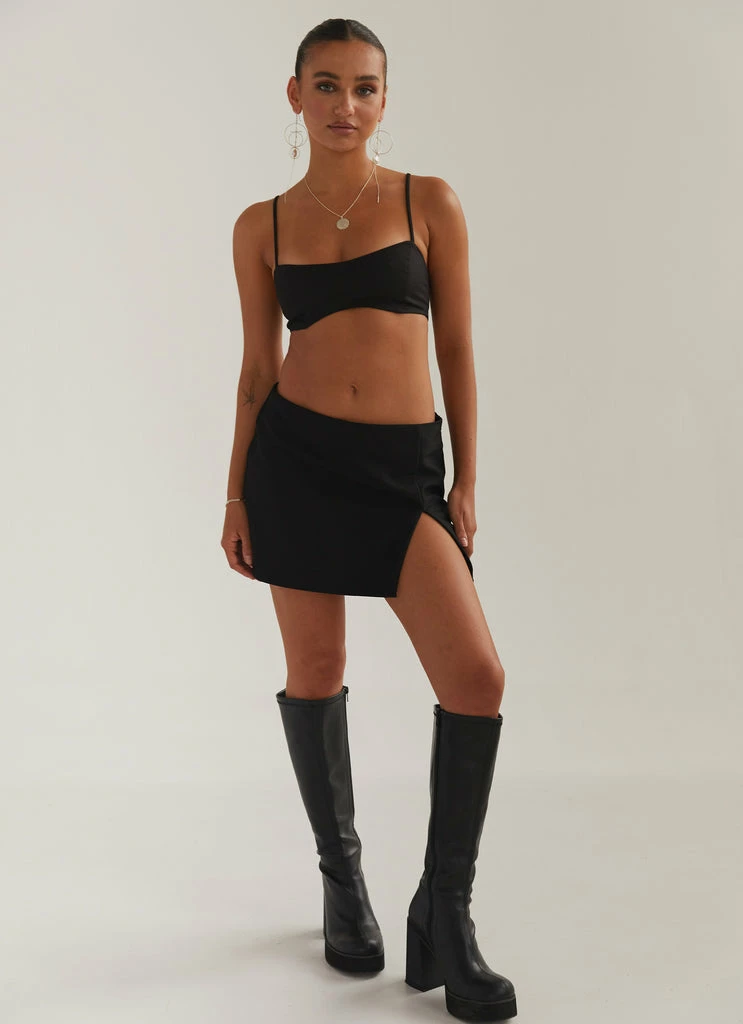 Silk X Peppermayo - Studio Sun Mini Skirt - Shadow - Image 5