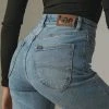 Lee - Hourglass High Moms Jean - Bias Blue