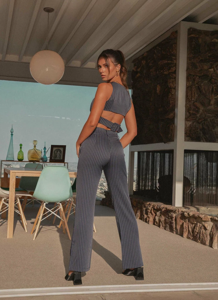 Riley Hubatka X Peppermayo - Farewell Forever Pants - Pinstripe - Image 3