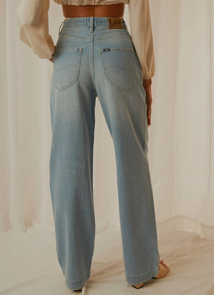 Lee - High Baggy Jean - Dream World Blue - Image 6