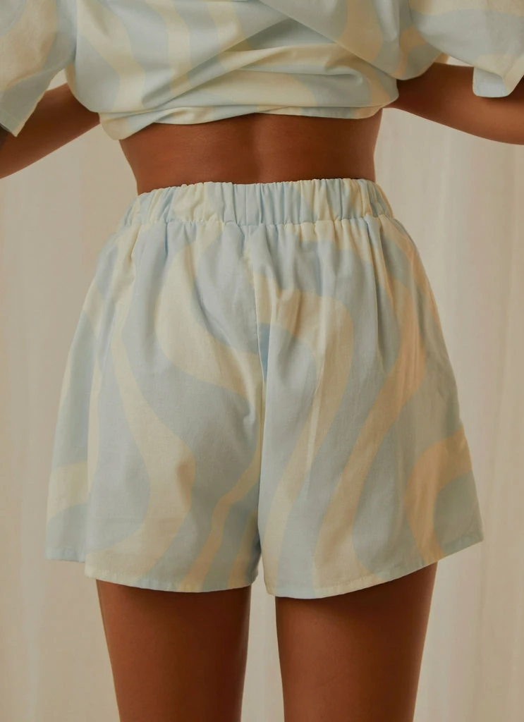 Peppermayo Exclusive - Lost Summer Shorts - Light Blue Wave - Image 5