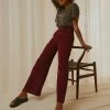 Afends - Maisie Hemp Corduroy Flared Pant - Wine
