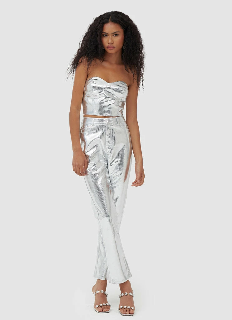 4th & Reckless 4th & Reckless - Philo Trouser - Silver - Image 4