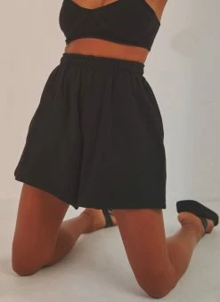 Thrills - Established Fleece Short - Black