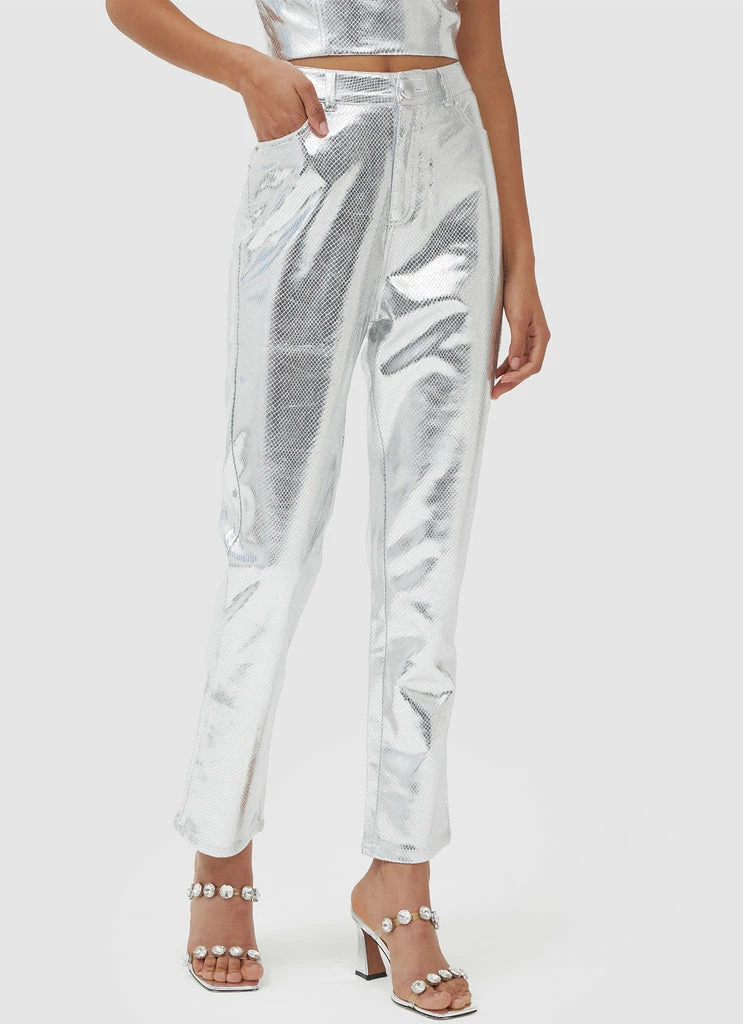 4th & Reckless 4th & Reckless - Philo Trouser - Silver - Image 5