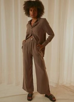 Nude Lucy - Gia Cupro Pant - Ash