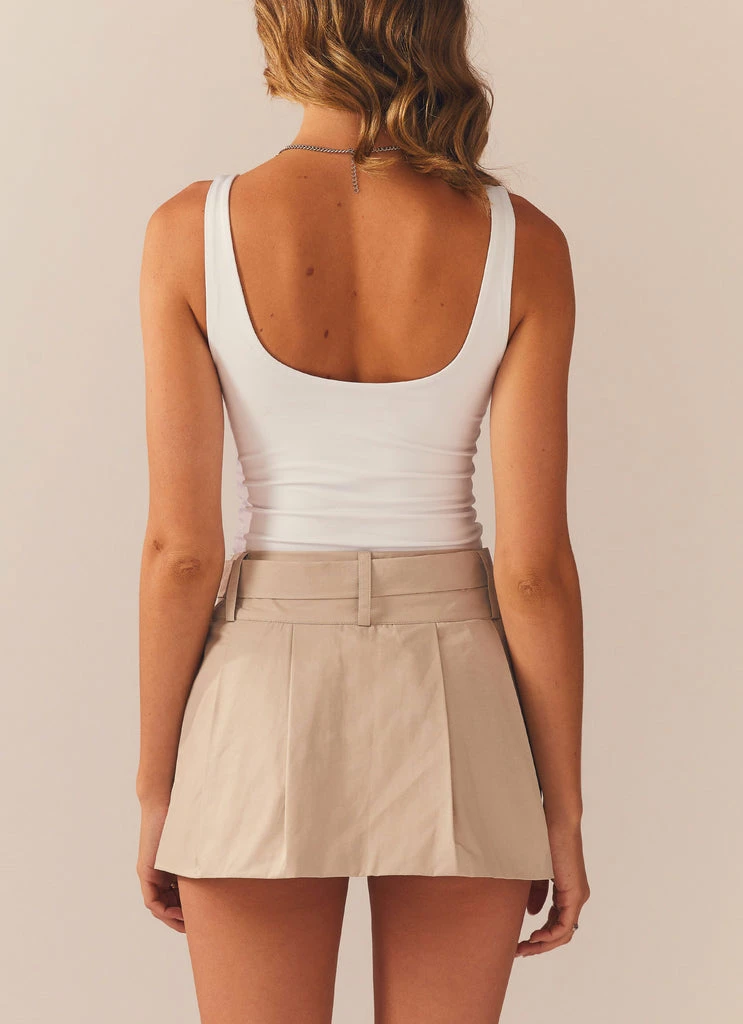 Peppermayo Exclusive - Mooncharged Mini Skirt - Mushroom Grey - Image 5