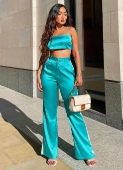 Riley Hubatka X Peppermayo - Vintage Lovers Pants - Turquoise